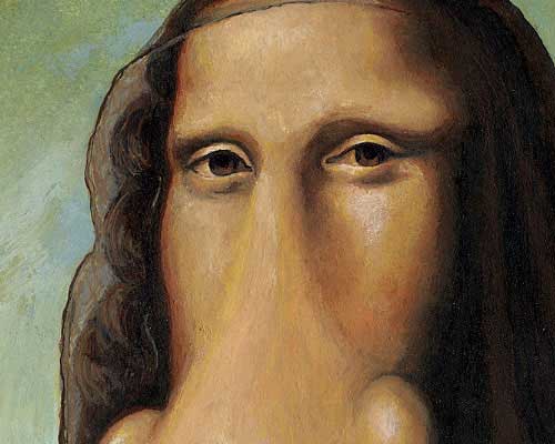 Cartoon Detail: Mona Lisa