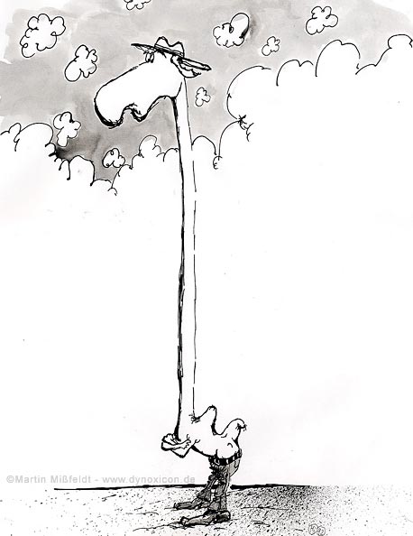 Cartoon Giraffen-Cartoon: sauer, weil Vater unbekannt