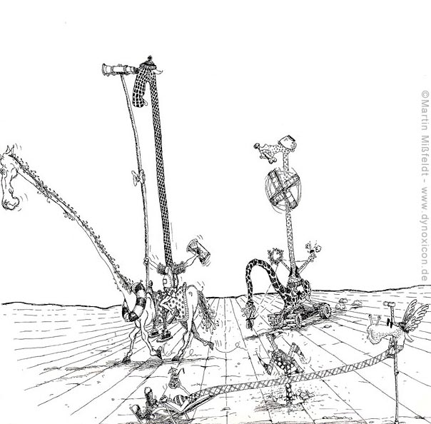 Cartoon Mittelalter-Cartoon: merkw�rdige Gestalten