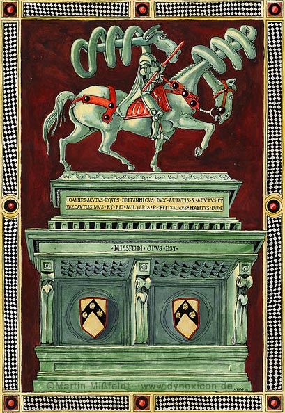 John Hawkwood - Uccello | Cartoon image