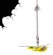 Art Cartoon Image: Drama in the desert - Murder or suicide?