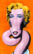 Cartoon: Hollywood-Cartoon: Marilyn Monroe als Giraffe