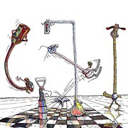 Cartoon: Schach-Cartoon: patt auf dem Brett