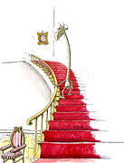 Cartoon: Schlafst�rung-Cartoon: Treppe runter