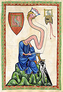 Cartoon: Walther von der Vogelweide - Codex Manesse | Kunst Cartoon