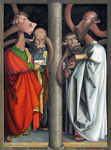 Cartoon Die vier Apostel - Albrecht Dürer