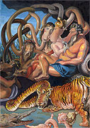 Cartoon: Erdteile Europa und Asien - Peter Paul Rubens