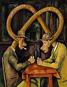 Cartoon: Kartenspieler nach Paul Cezanne