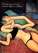 Cartoon: Akt und abstrakt - nach Amadeo Modigliani