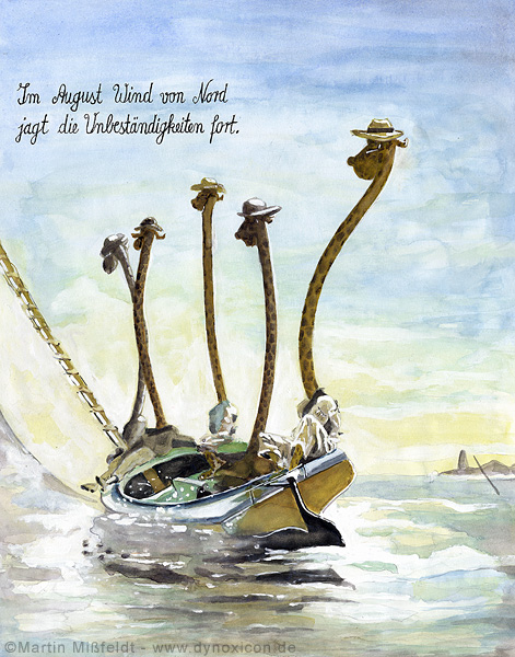 Cartoon Segelpartie - Winslow Homer