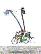 Nächster Cartoon: Rückwärts auf Fahrrad malen Nächster Cartoon